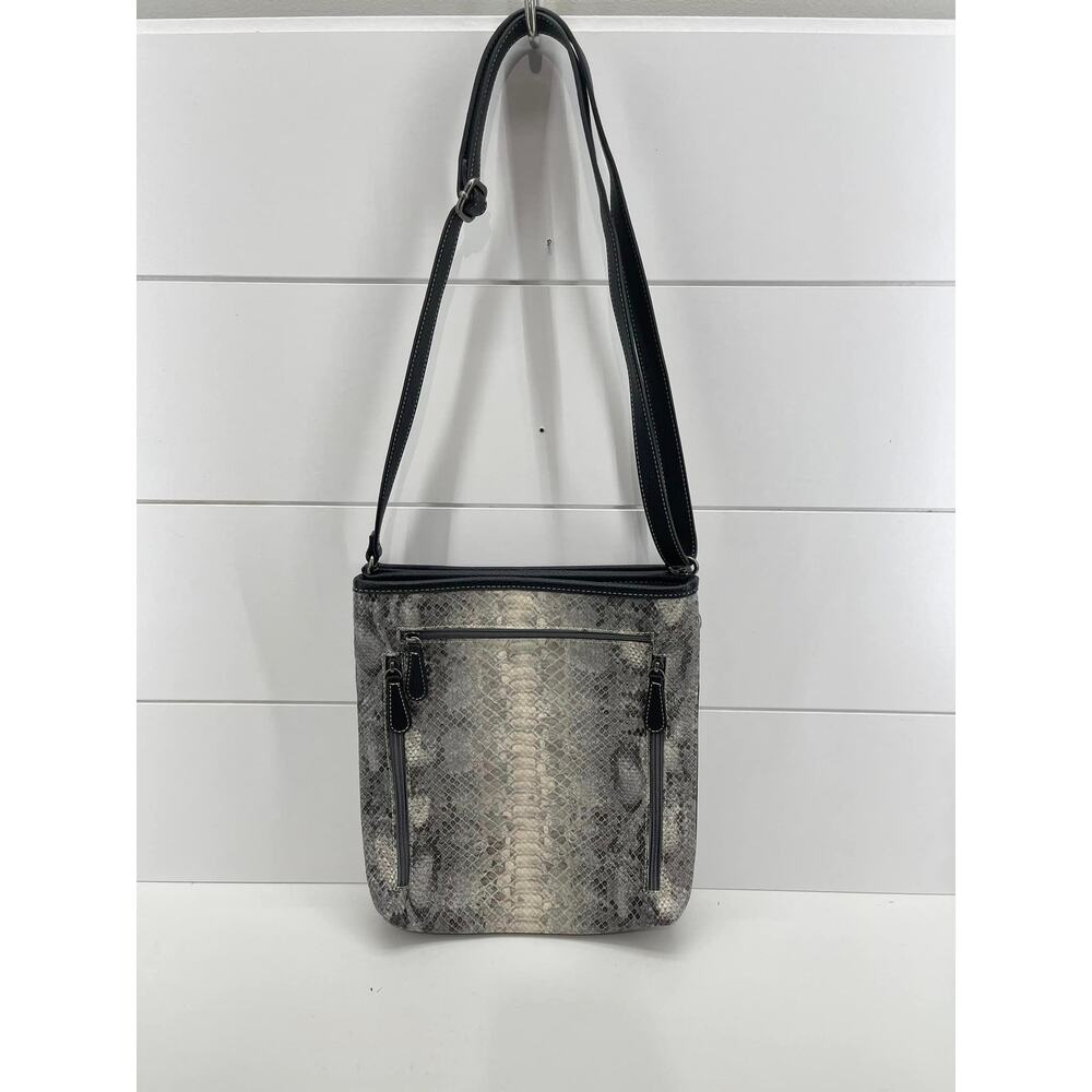 Blazin Roxx‎ Conceal Carry Crossbody Bag Gray Black Animal Print